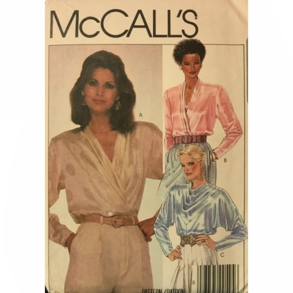 Vintage ©1984 McCall's 9342 Sewing Pattern, Misses Blouse Size 16 - Picture 1 of 2